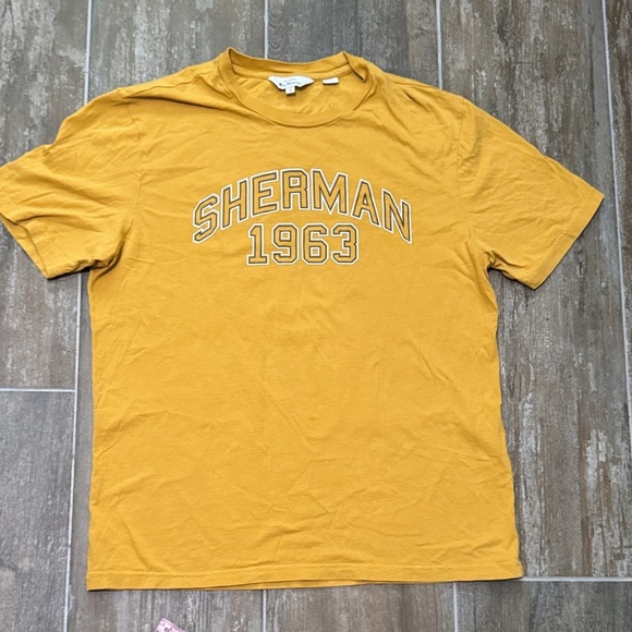 Ben Sherman Mustard Graphic Tee - Picture 1 of 6